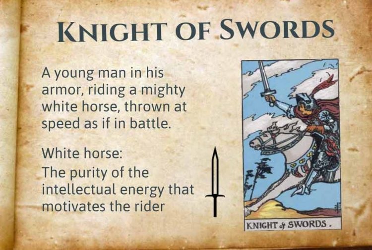 ý nghĩa lá bài knight of swords